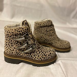Grier Wally Australia Leopard Print Biker Boot